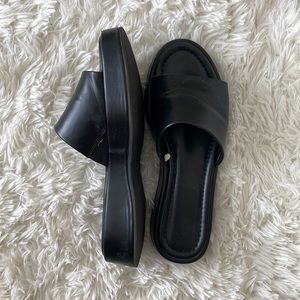 Black slip-ons